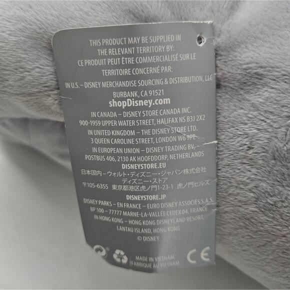 Disney Dumbo the Elephant Disney Parks Plush Grey Walt Disney World Stuffed - Picture 11 of 12